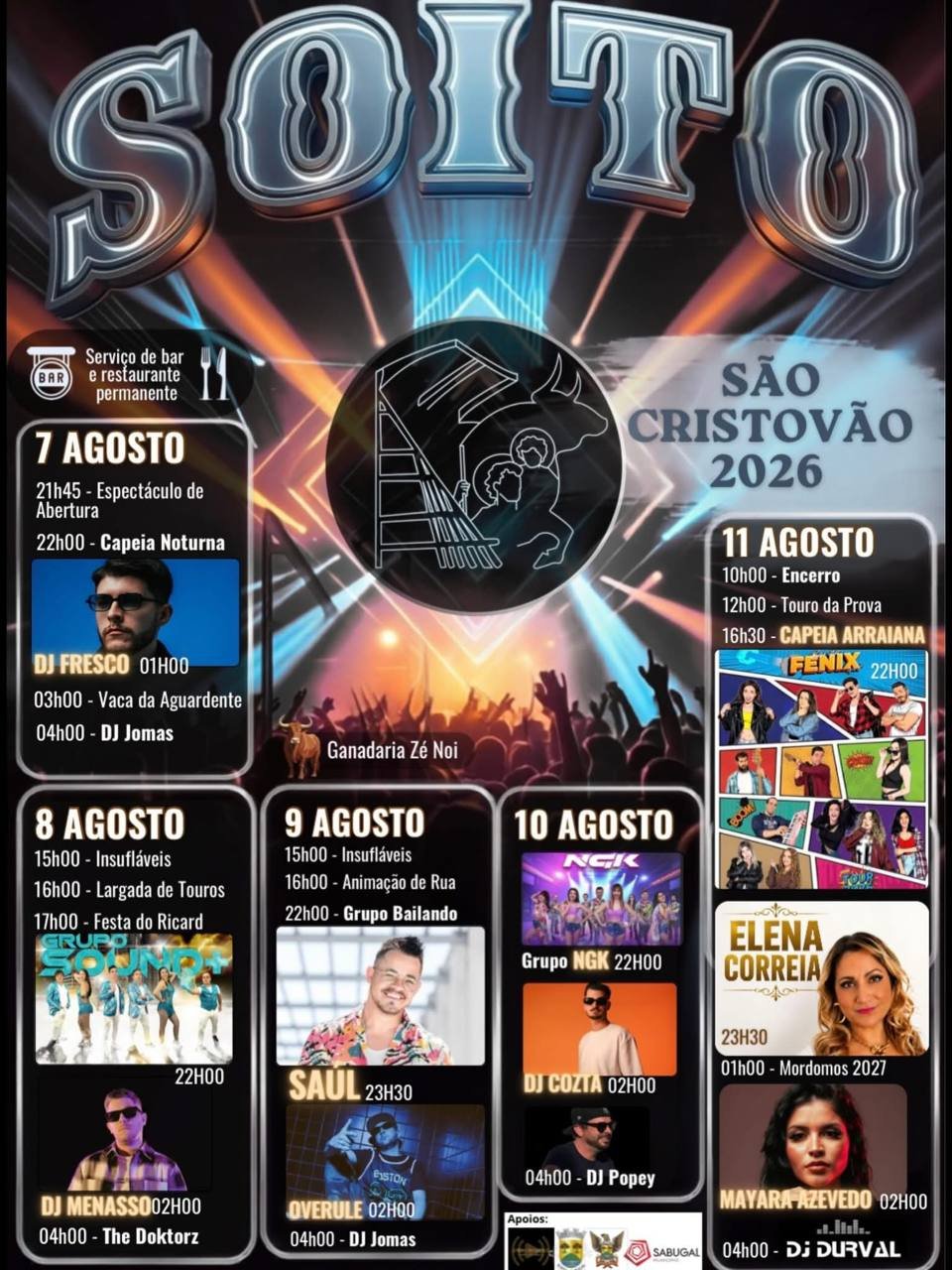 Festas de São Cristóvão 2026 — event image