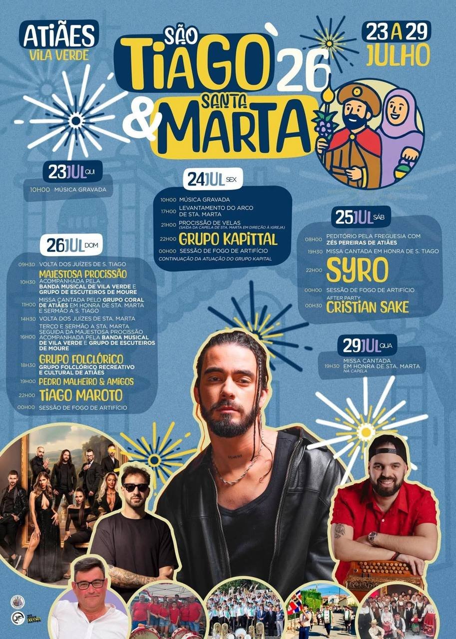 Festas de São Tiago e Santa Marta 2026 — event image