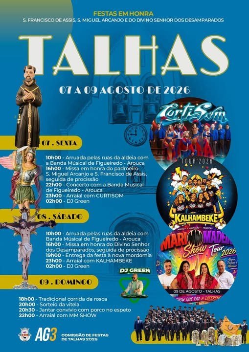 Festas de Talhas 2026 — event image