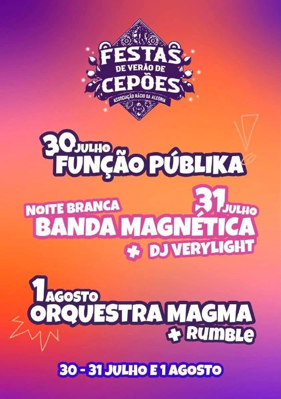 Festas de Verão de Cepões 2026 — event image