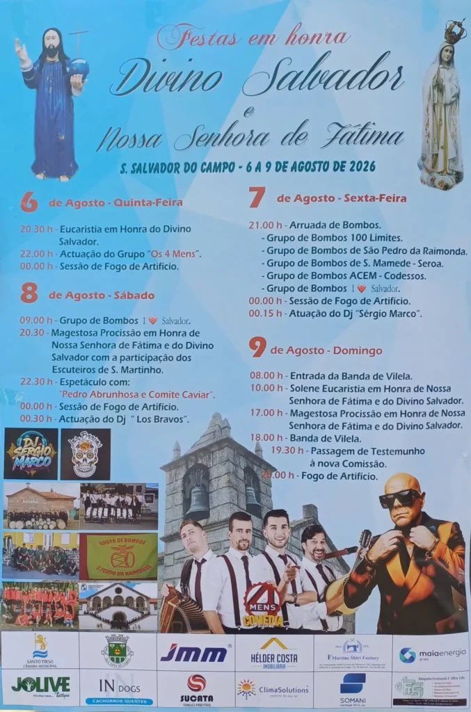 Festas em honra de Divino Salvador e Nossa Senhora de Fátima 2026 — event image