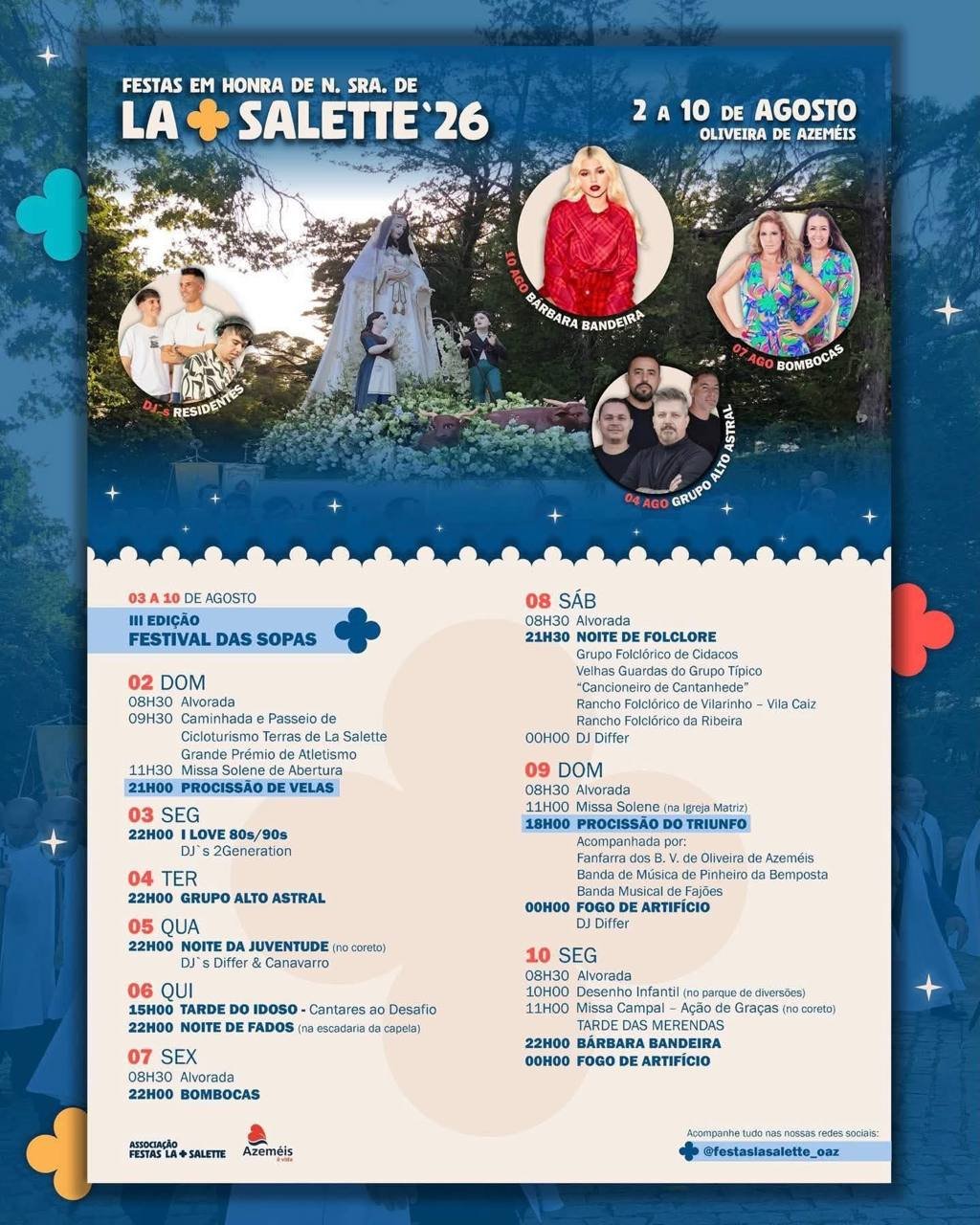 Festas em honra de N. Sra. de La Salette 2026 — event image