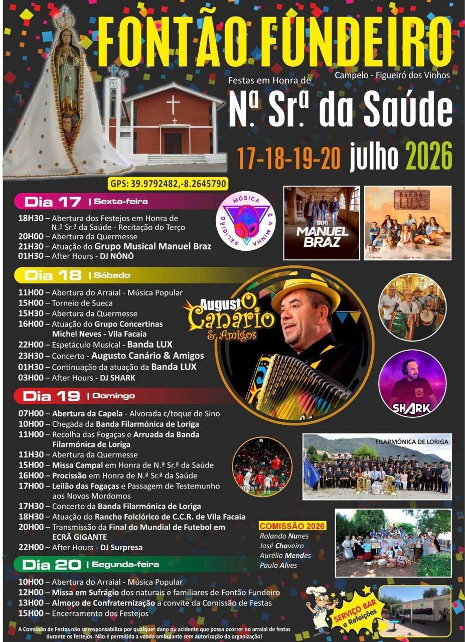 Festas em Honra de Nª Srª da Saúde 2026 — event image