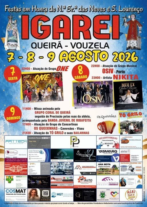 Festas em Honra de Nª Srª das Neves e S. Lourenço 2026 — event image