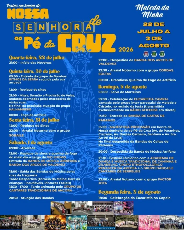 Festas em honra de Nossa Senhora ao Pé da Cruz 2026 — event image