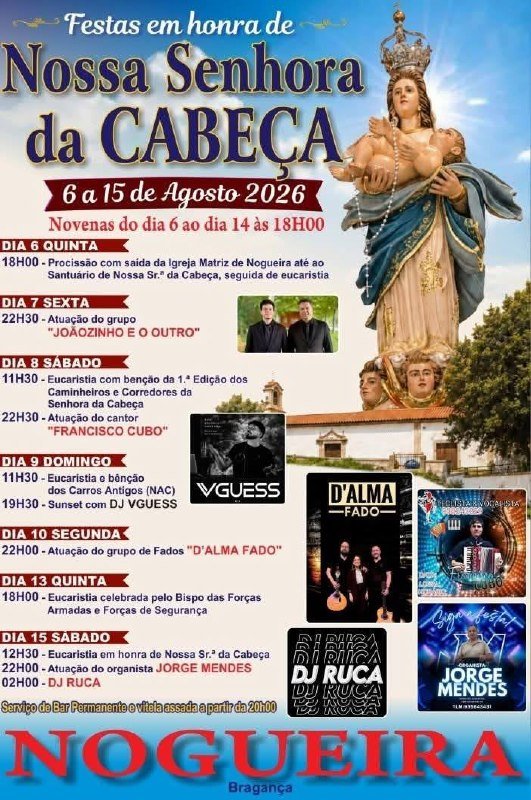 Festas em honra de Nossa Senhora da Cabeça 2026 — event image