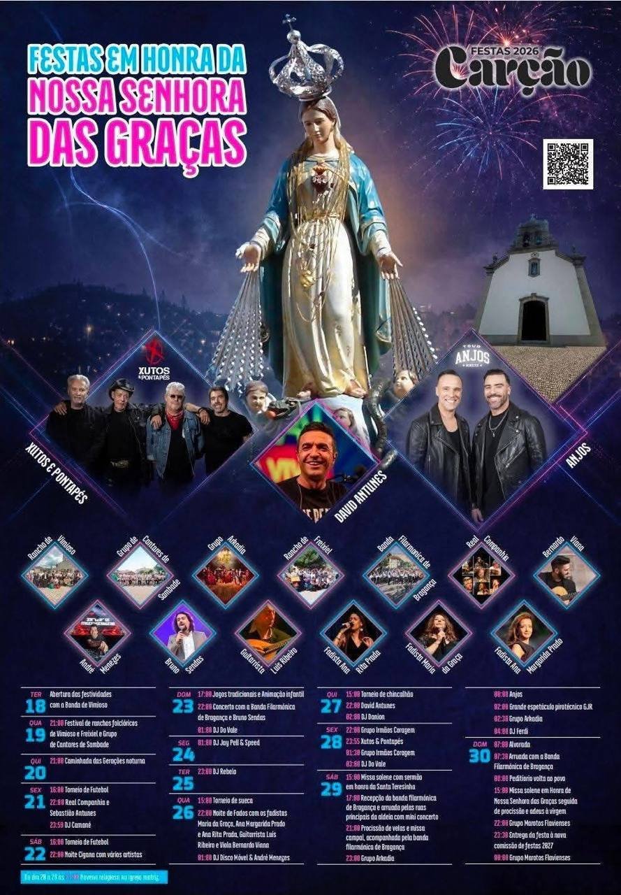 Festas em honra de Nossa Senhora das Graças 2026 — event image