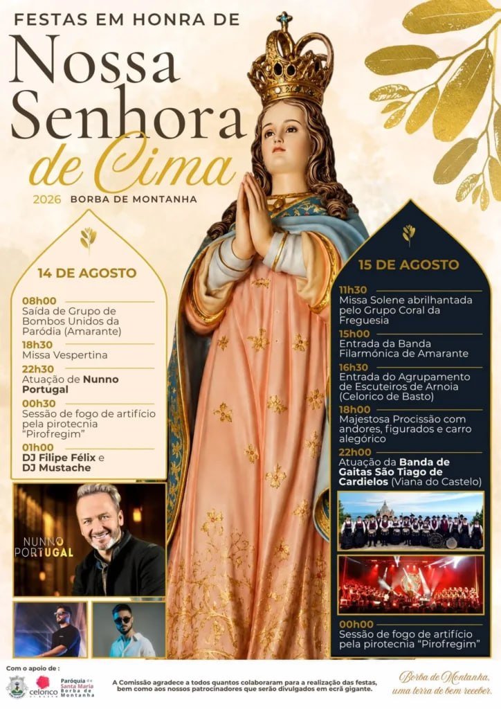 Festas em honra de Nossa Senhora de Cima 2026 — event image