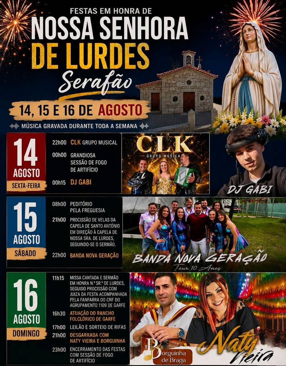 Festas em honra de Nossa Senhora de Lurdes 2026 — event image