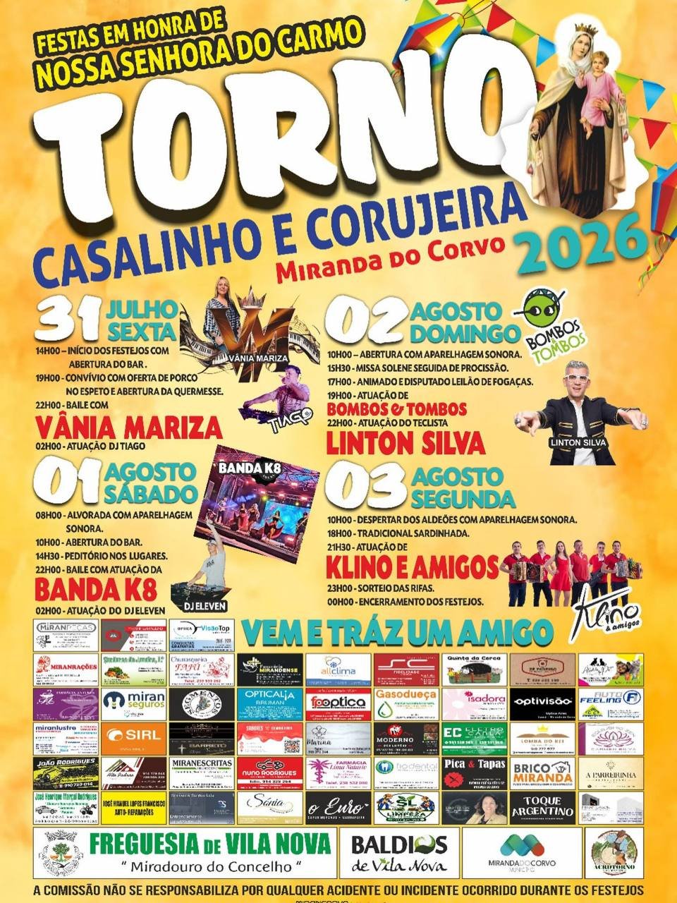 Festas em honra de Nossa Senhora do Carmo 2026 — event image