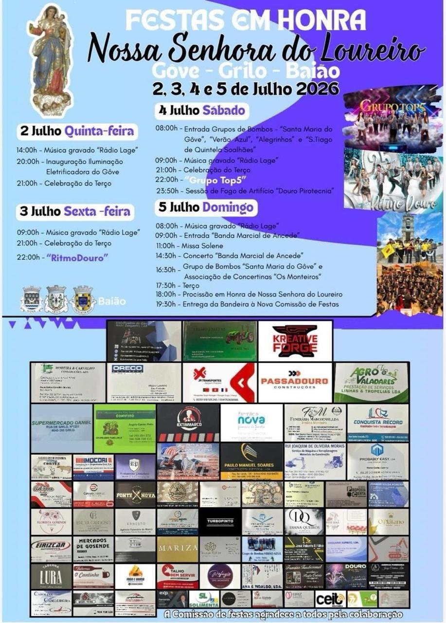 Festas em honra de Nossa Senhora do Loureiro 2026 — event image
