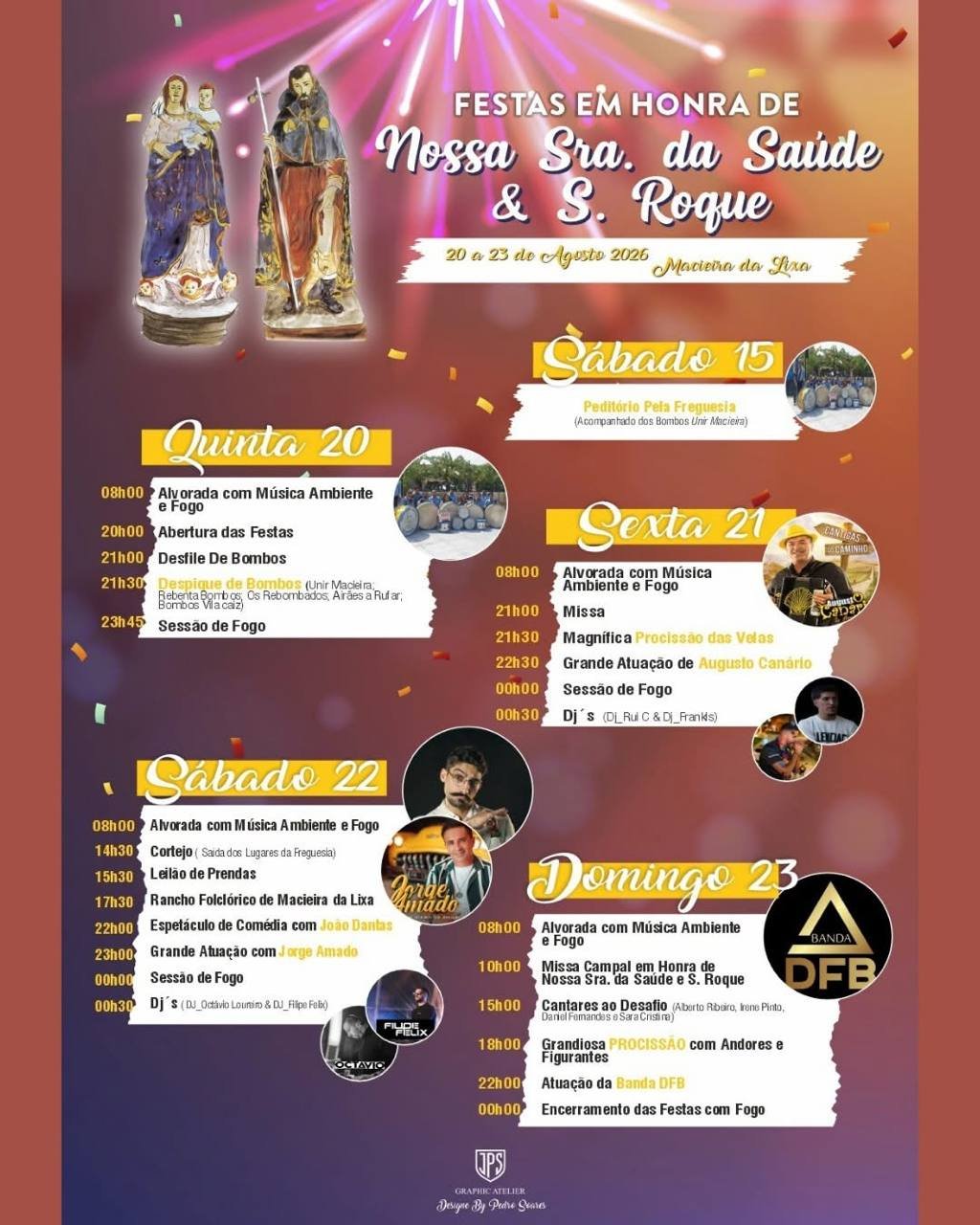 Festas em honra de Nossa Sra. da Saúde & S. Roque 2026 — event image