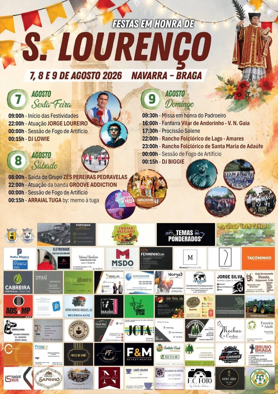Festas em honra de S. Lourenço 2026 — event image