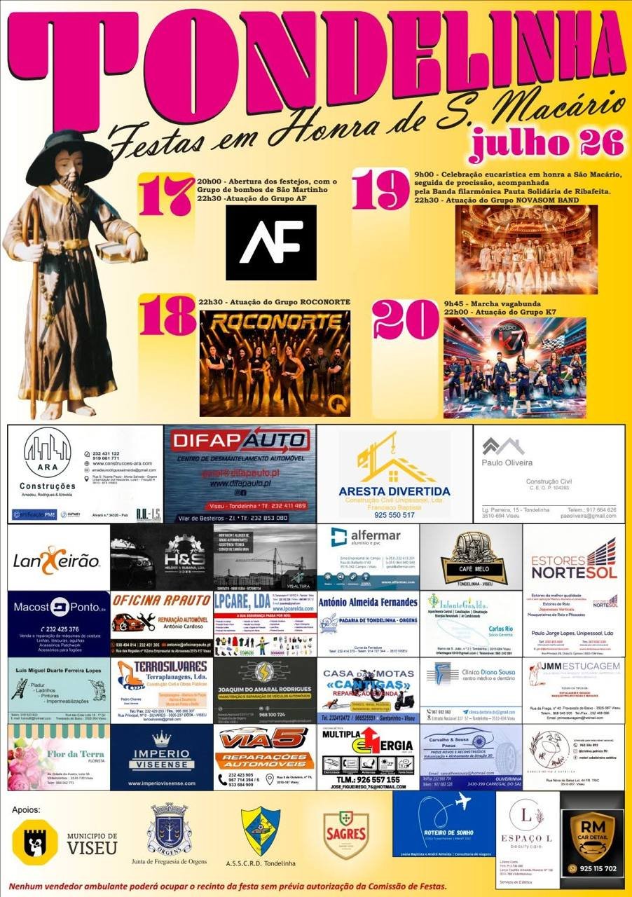 Festas em Honra de S. Macário 2026 — event image