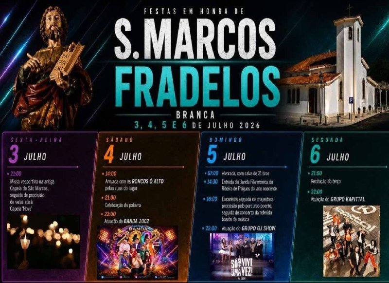 Festas em honra de S. Marcos 2026 — event image