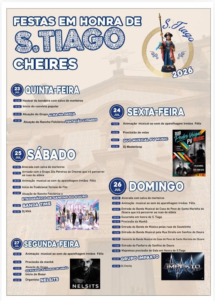 Festas em honra de S. Tiago 2026 — event image