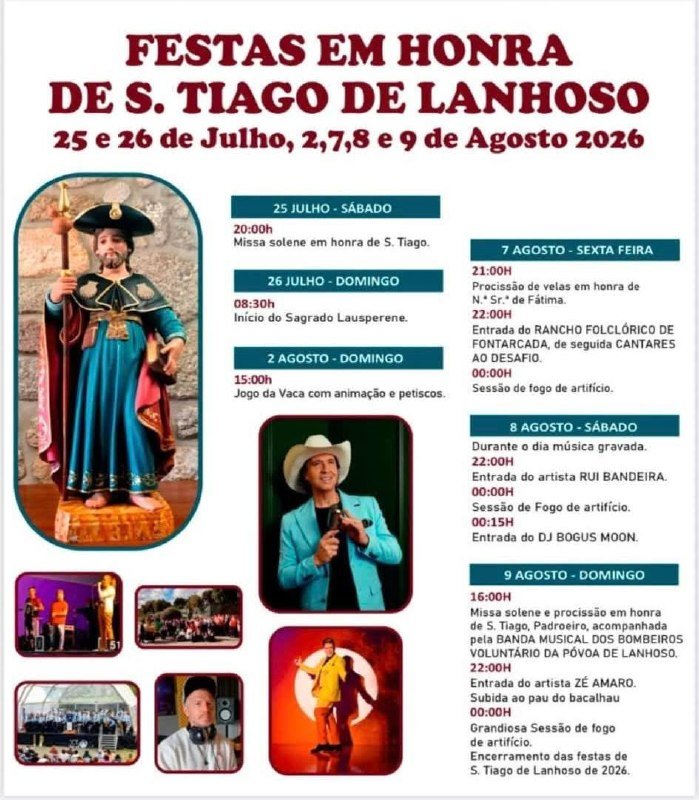 Festas em honra de S. Tiago 2026 — event image