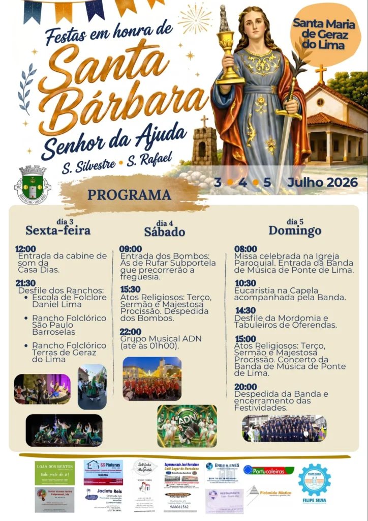 Festas em honra de Santa Bárbara 2026 — event image