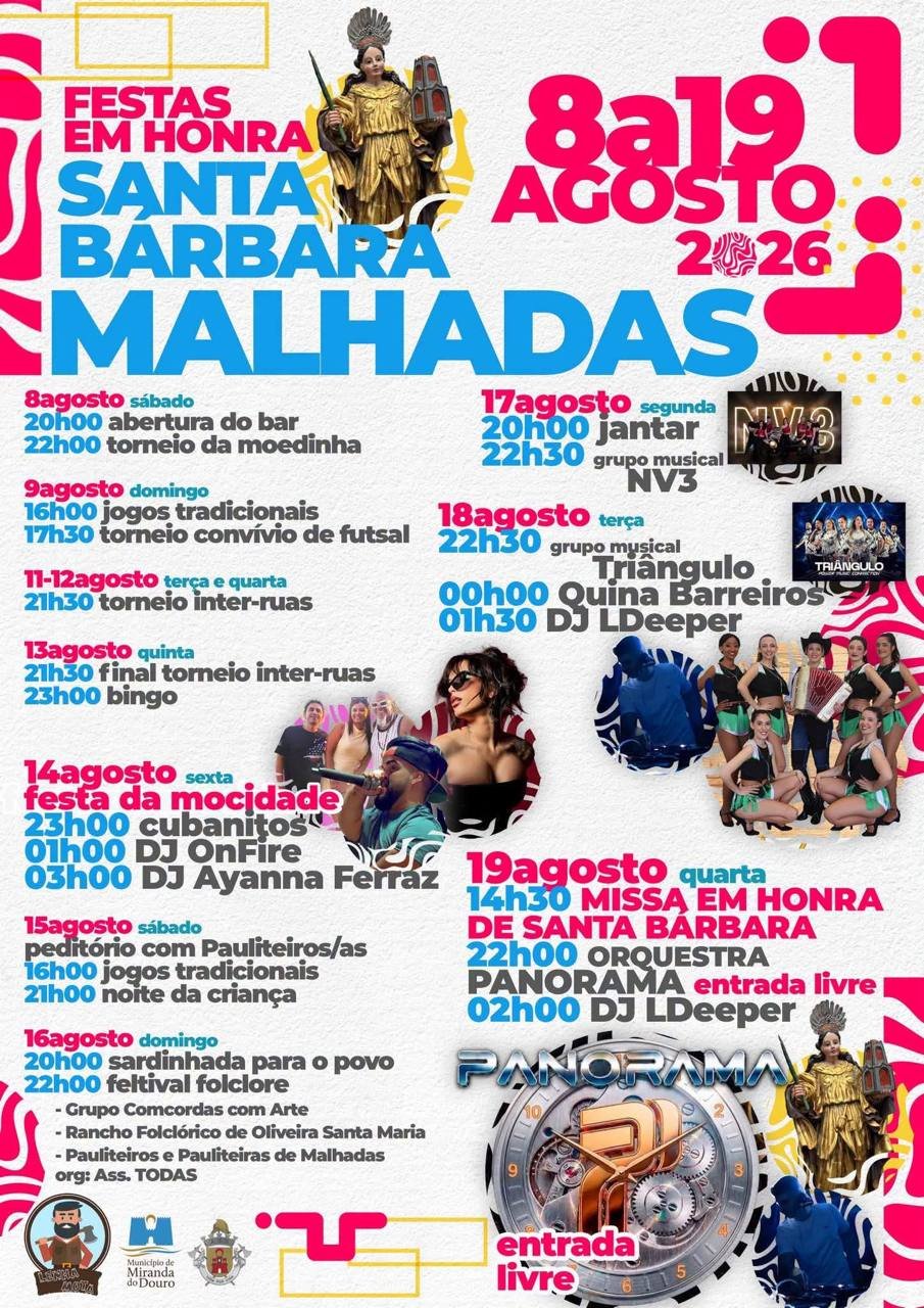 Festas em honra de Santa Bárbara 2026 — event image