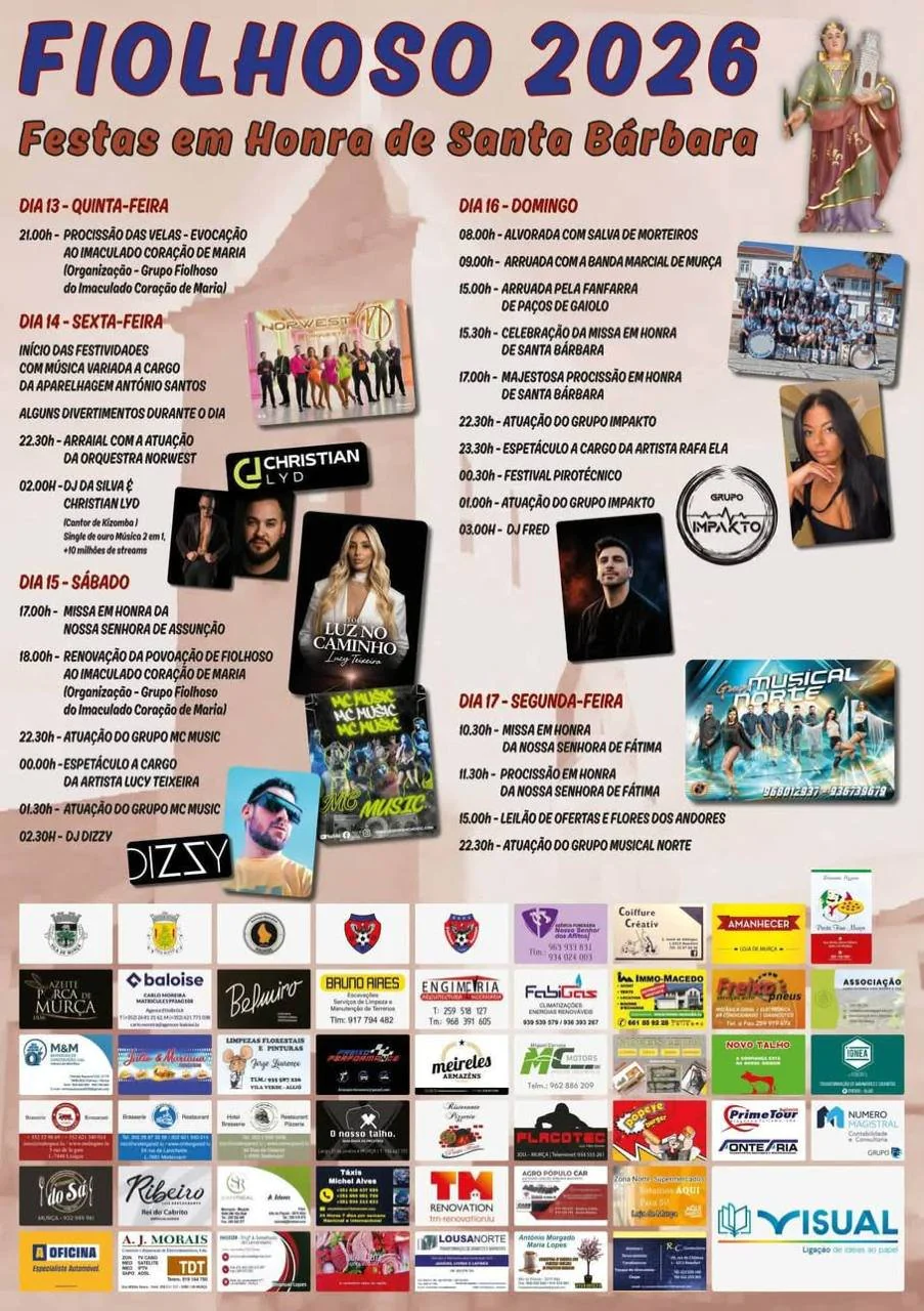Festas em Honra de Santa Bárbara 2026 — event image