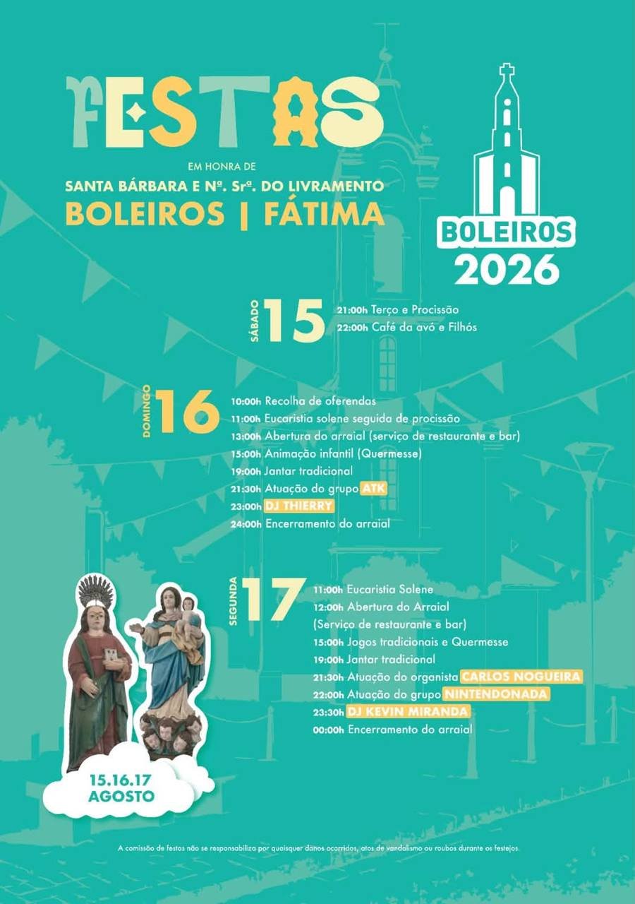 Festas em honra de Santa Bárbara e Nª. Srª. do Livramento 2026 — event image