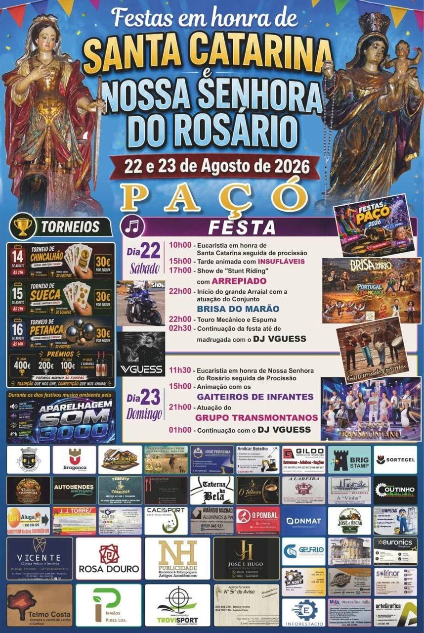 Festas em honra de Santa Catarina e Nossa Senhora do Rosário 2026 — event image