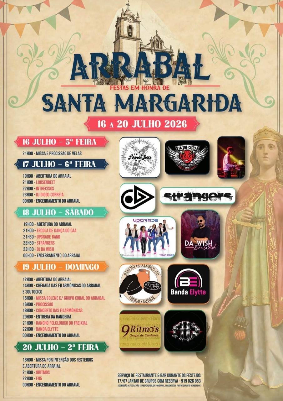 Festas em honra de Santa Margarida 2026 — event image