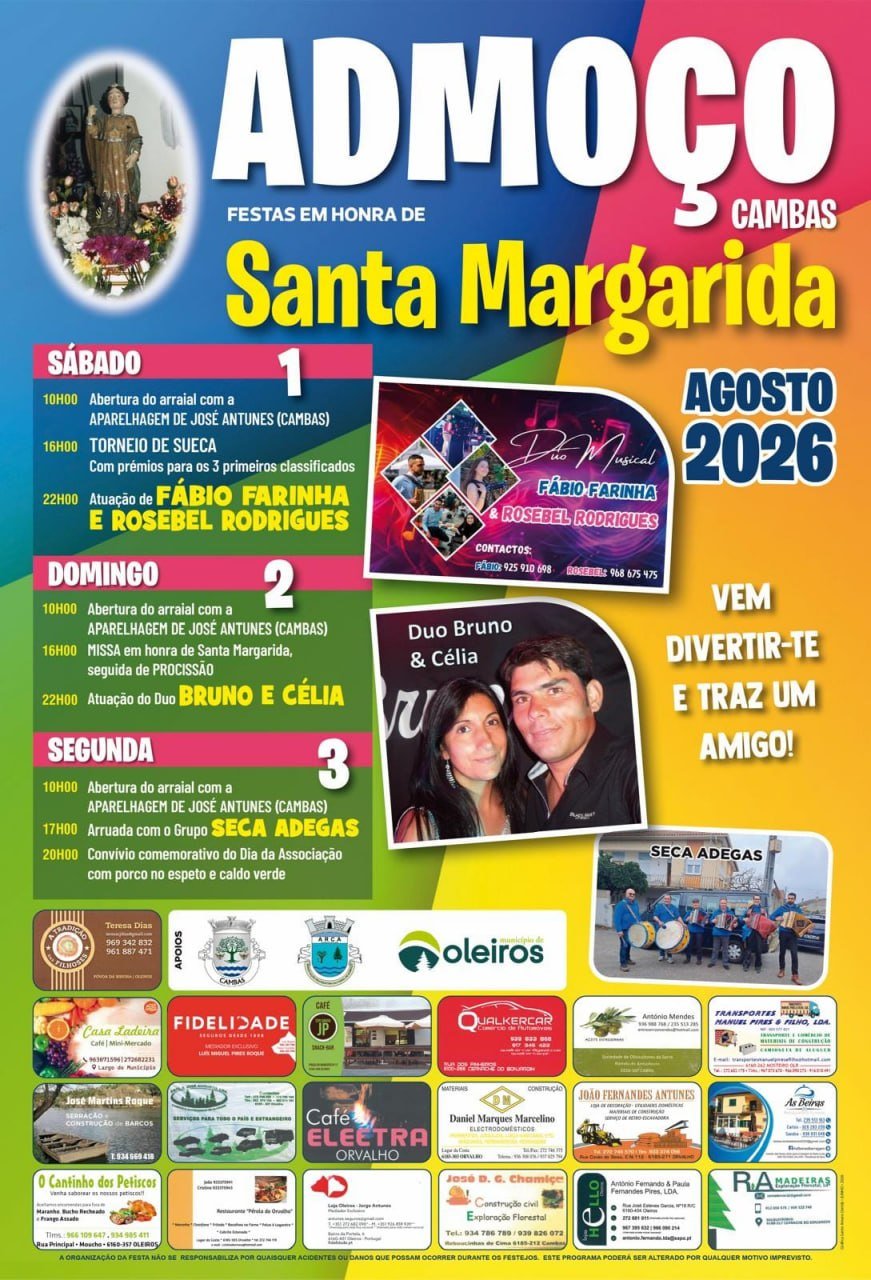 Festas em honra de Santa Margarida 2026 — event image