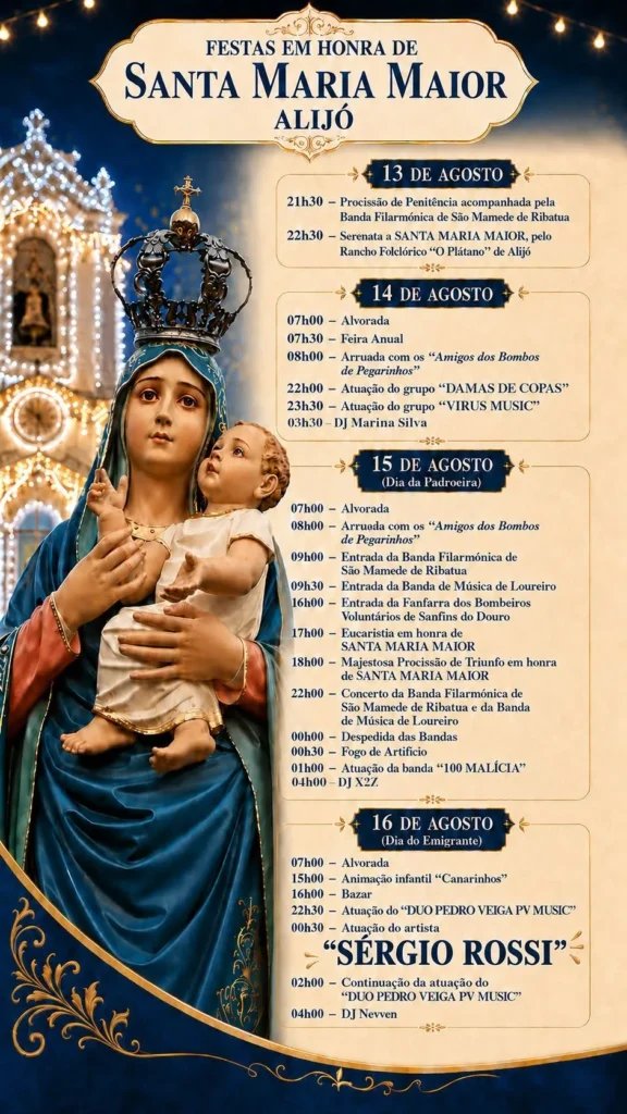 Festas em honra de Santa Maria Maior 2026 — event image