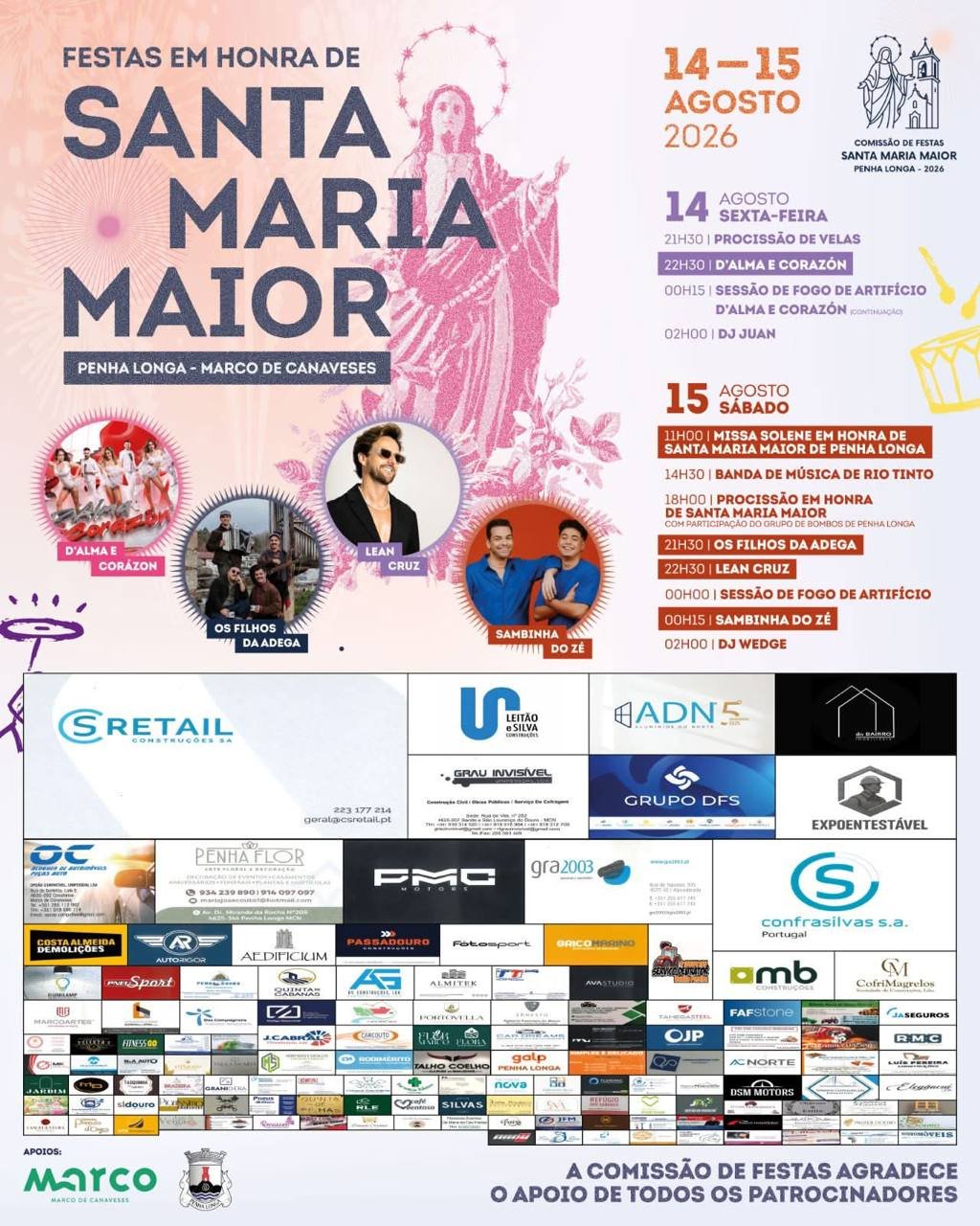 Festas em honra de Santa Maria Maior 2026 — event image