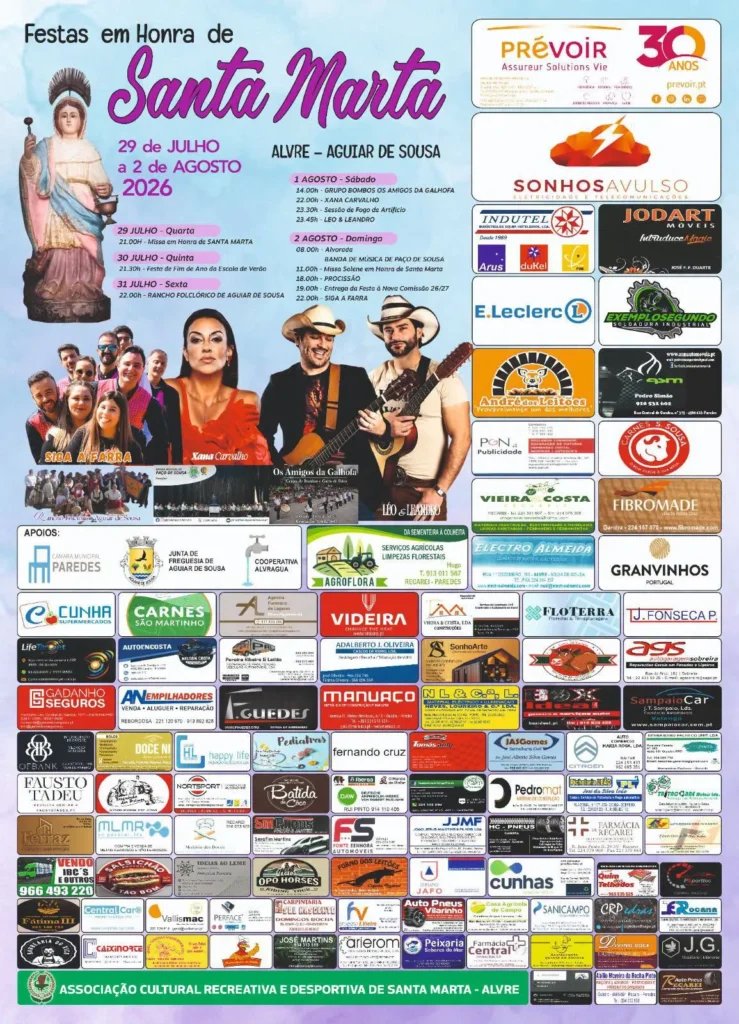 Festas em honra de Santa Marta 2026 — event image