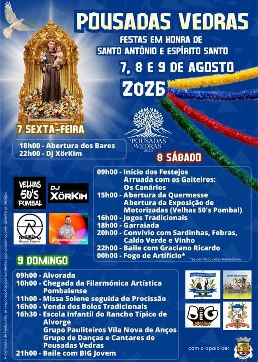 Festas em honra de Santo António e Espírito Santo 2026 — event image