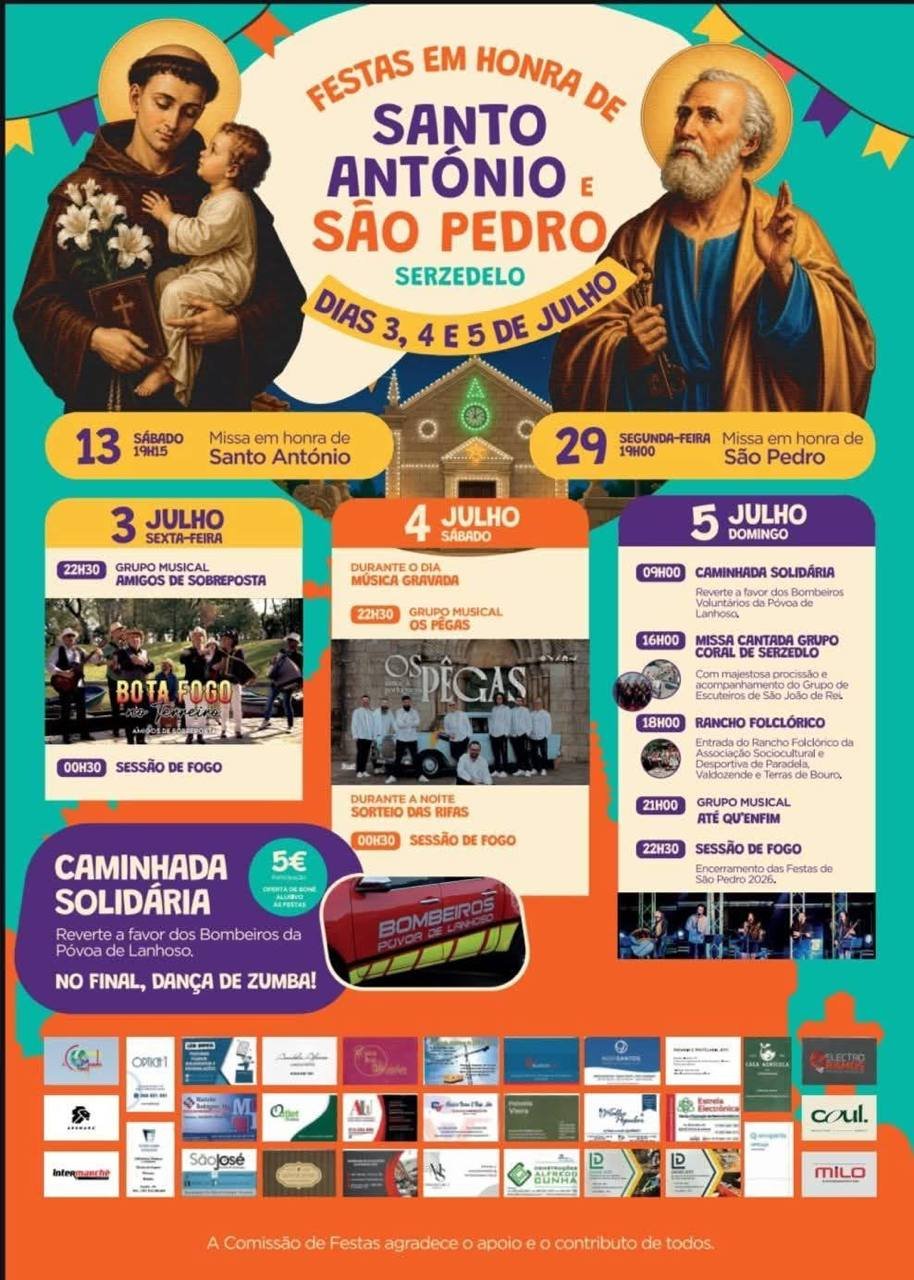 Festas em honra de Santo António e São Pedro 2026 — event image