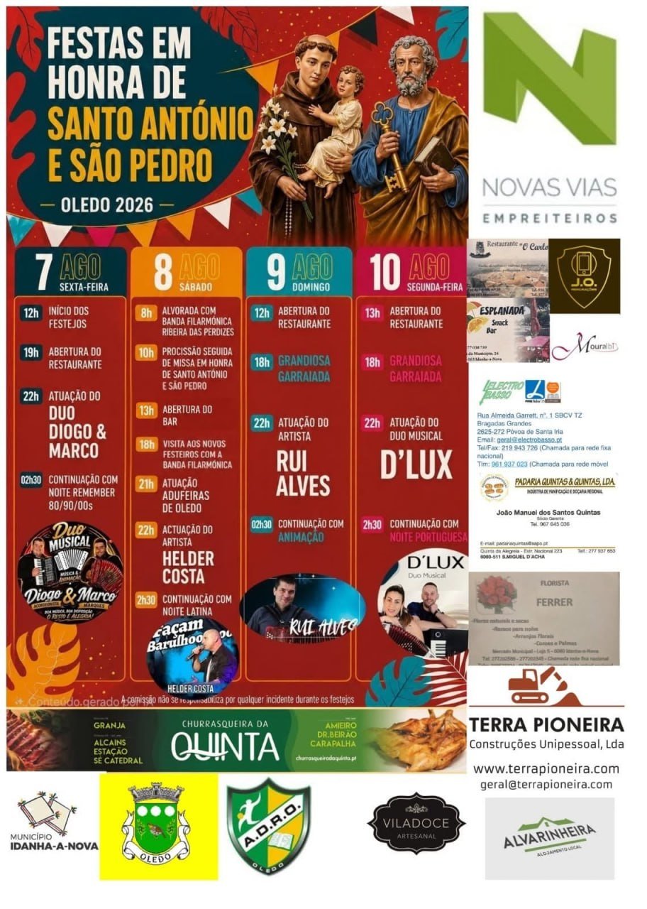Festas em honra de Santo António e São Pedro 2026 — event image