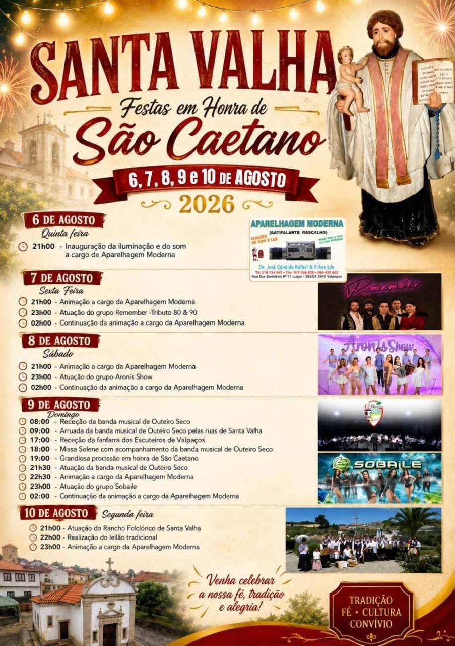 Festas em Honra de São Caetano 2026 — event image