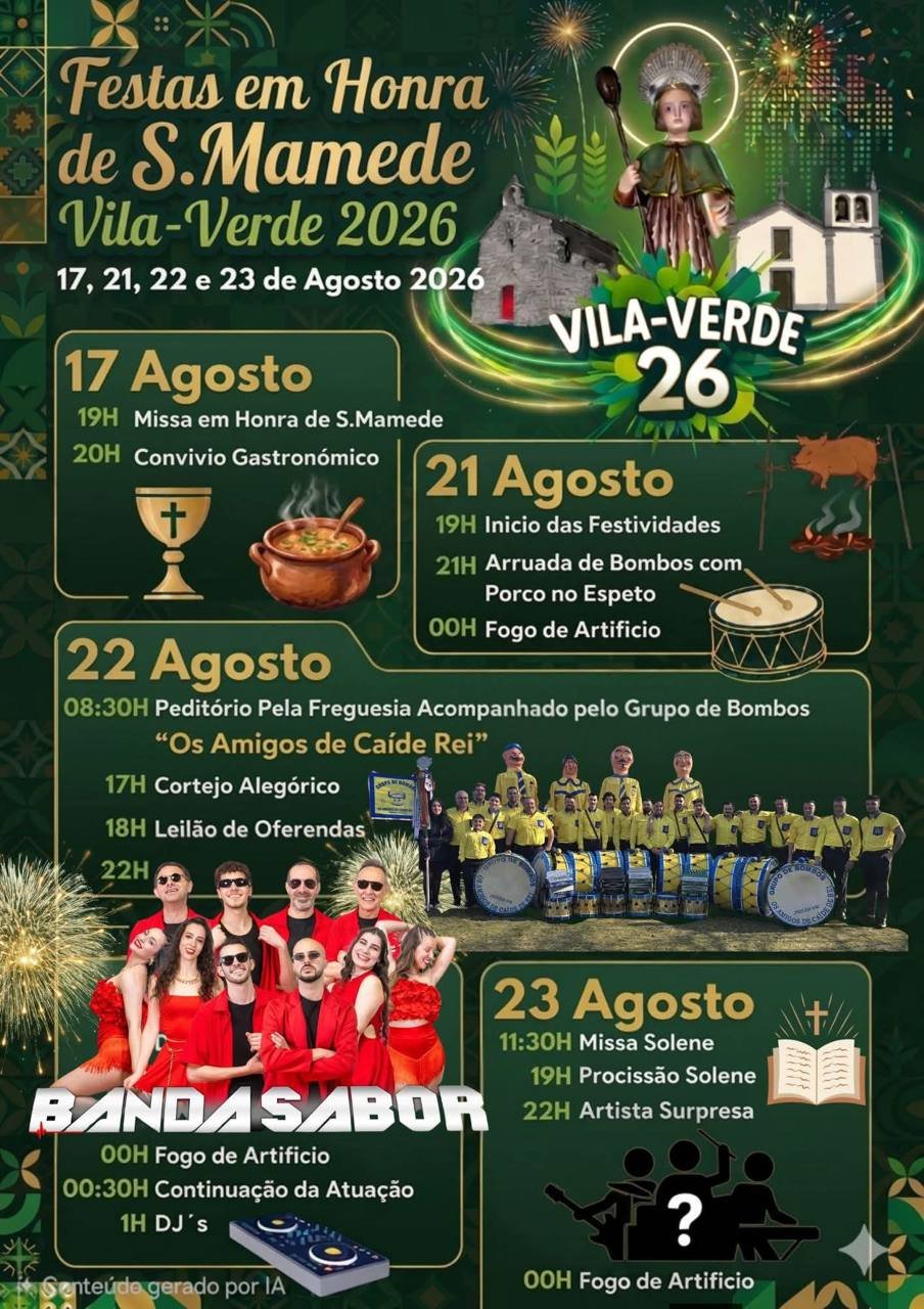 Festas em Honra de S.Mamede 2026 — event image