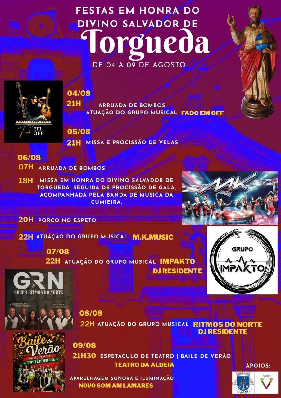 Festas em honra do Divino Salvador de Torgueda 2026 — event image