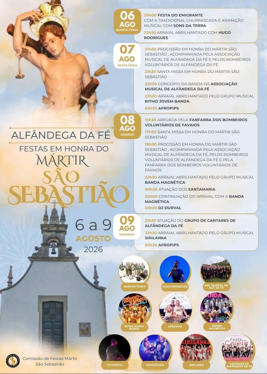 Festas em honra do Mártir São Sebastião 2026 — event image