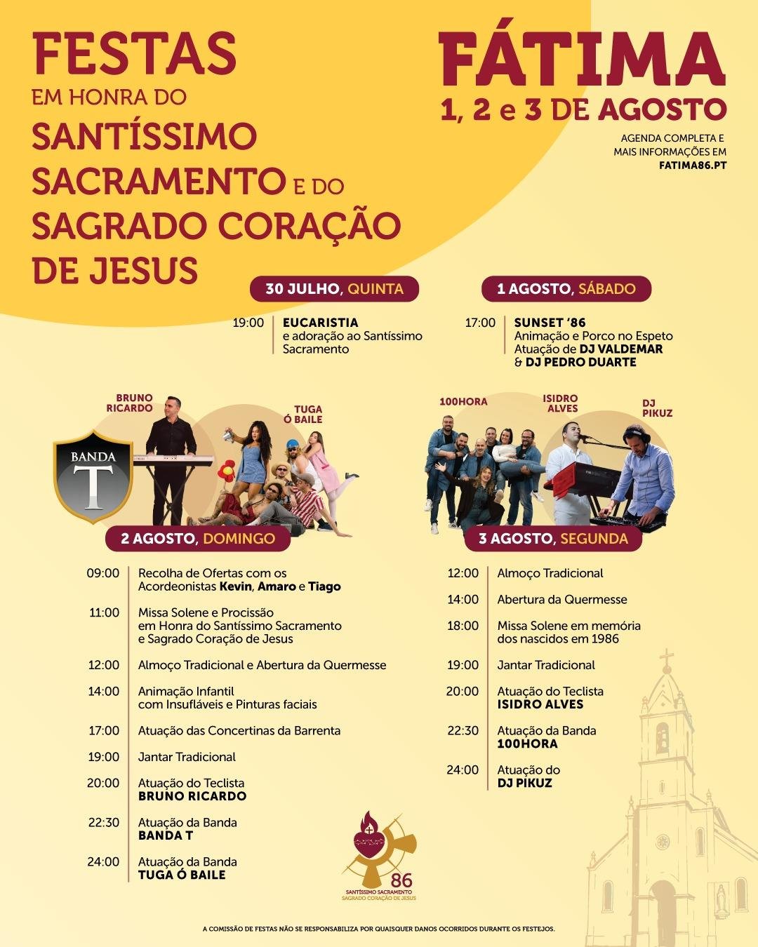 Festas em Honra do Santíssimo Sacramento e do Sagrado Coração de Jesus 2026 — event image