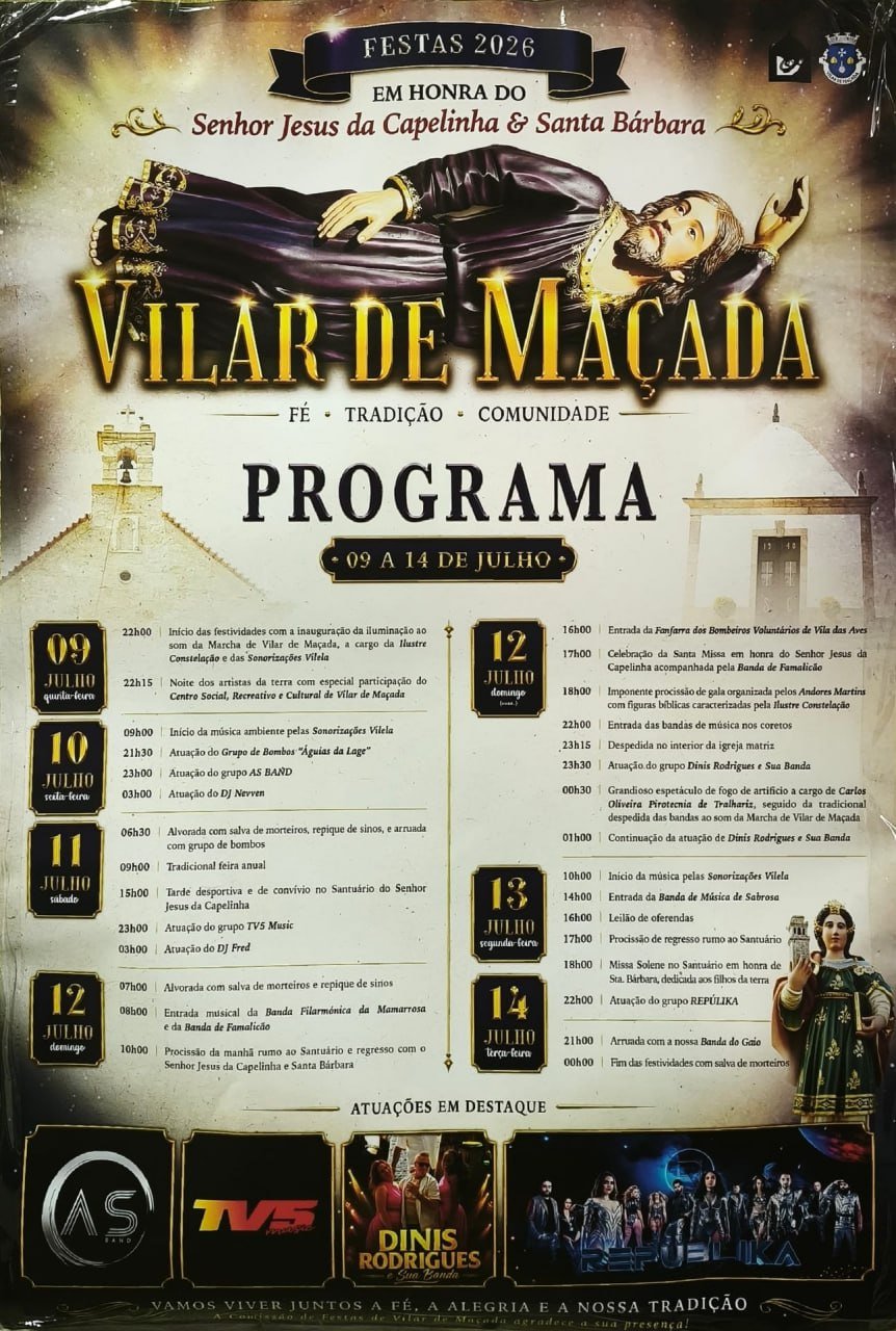 Festas em honra do Senhor Jesus da Capelinha & Santa Bárbara 2026 — event image