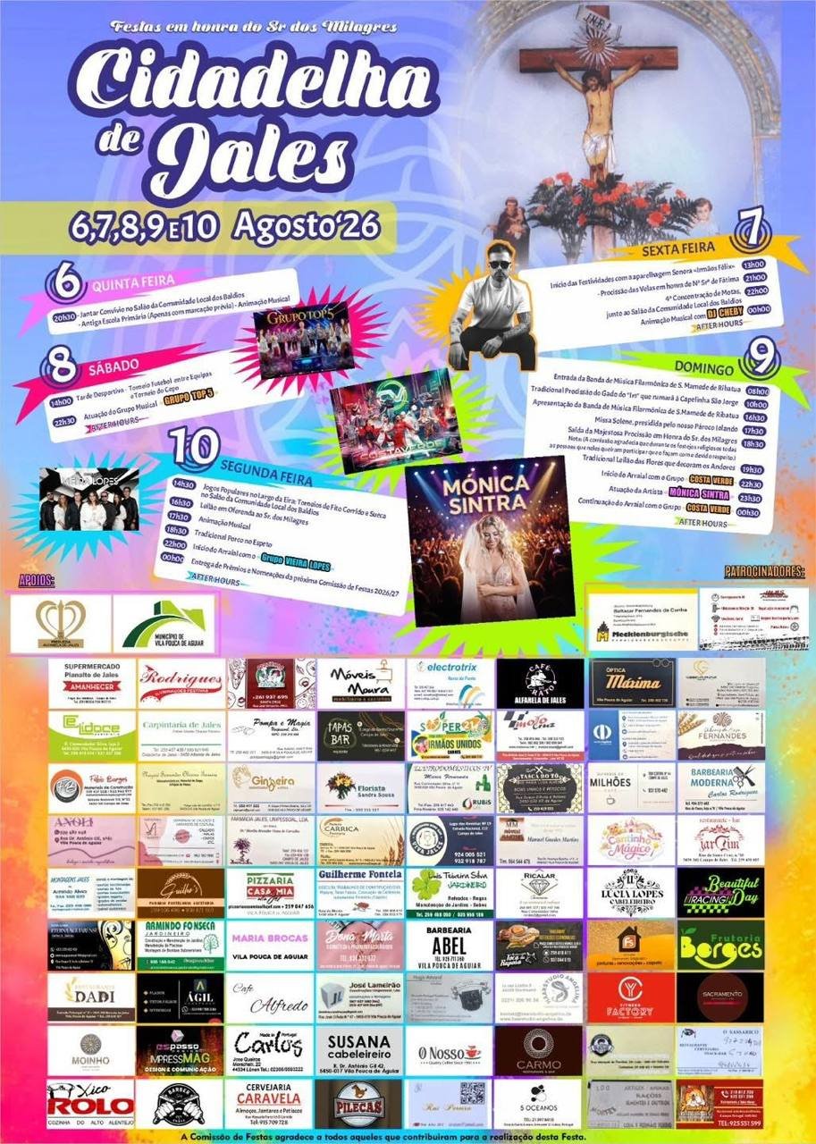 Festas em honra do Sr dos Milagres 2026 — event image