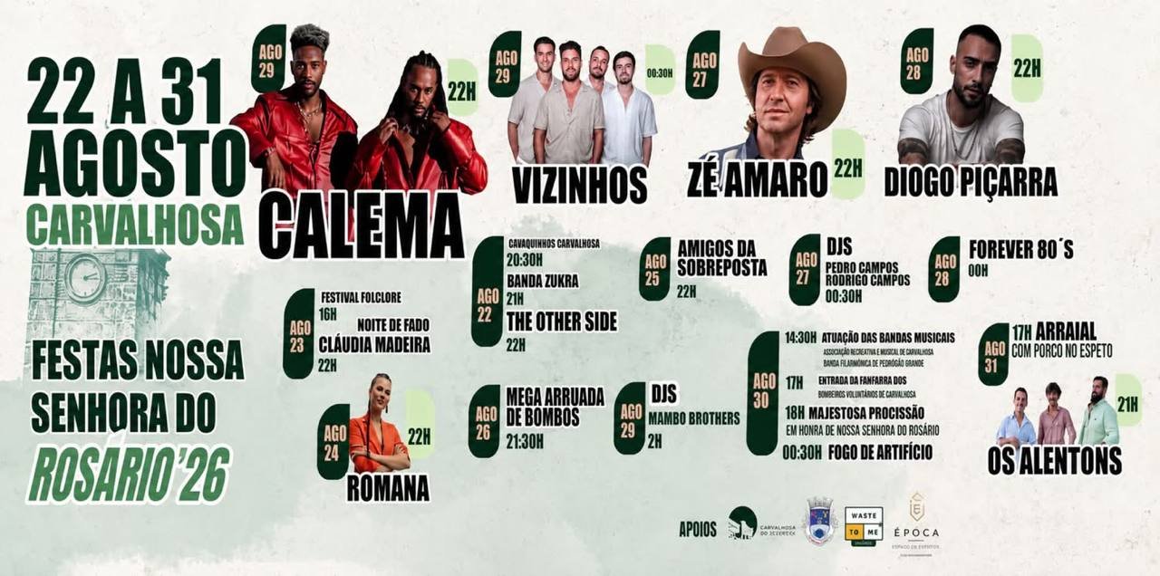 Festas Nossa Senhora do Rosário 2026 — event image