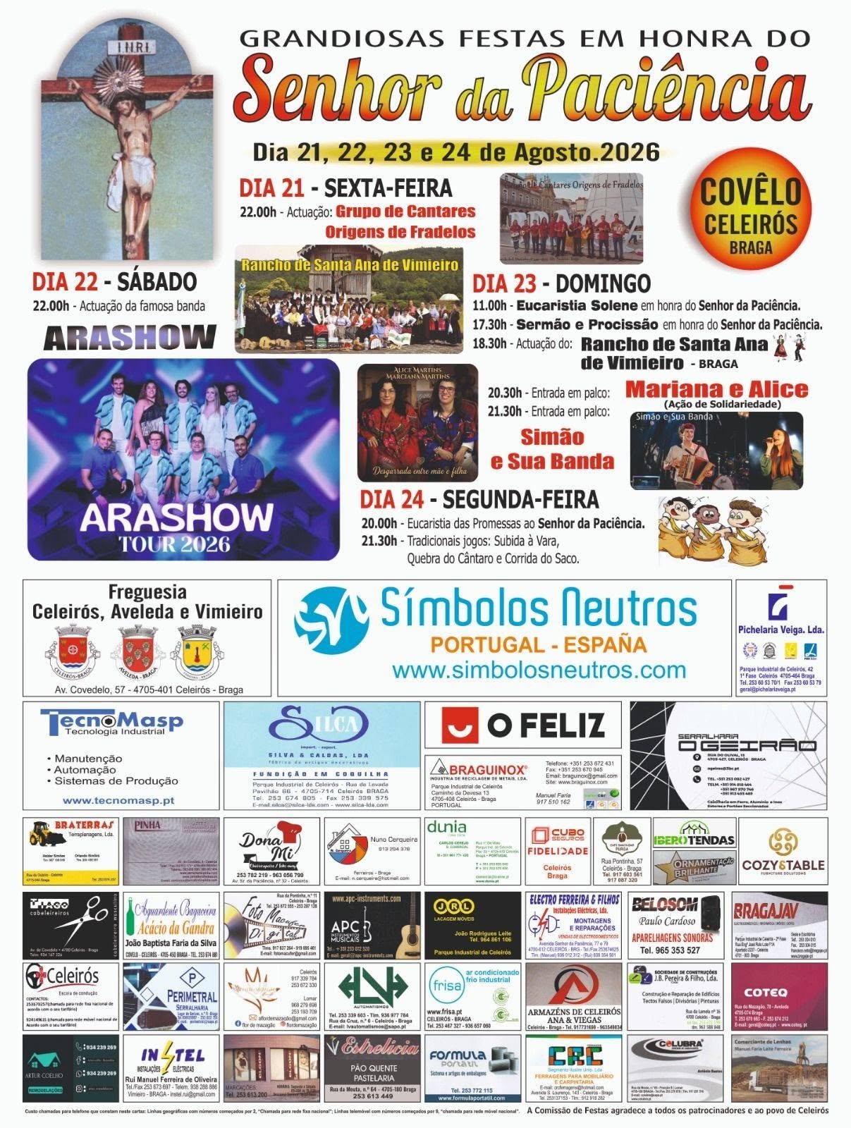 Grandiosas Festas em Honra do Senhor da Paciência — event image