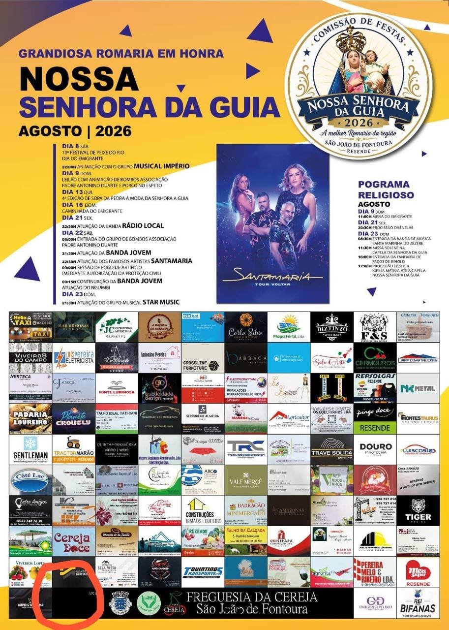 Romaria em honra de Nossa Senhora da Guia 2026 — event image