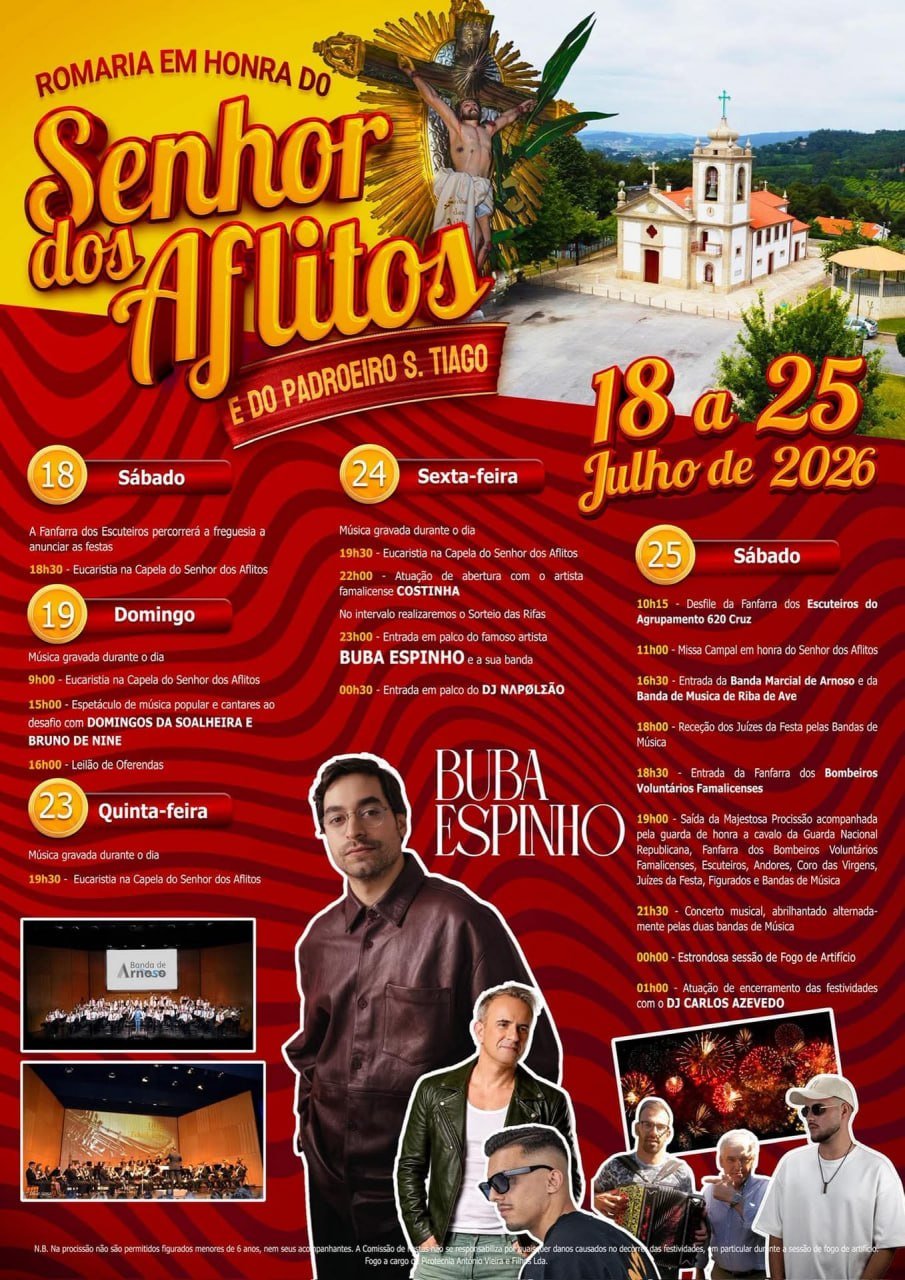 Romaria em honra do Senhor dos Aflitos 2026 — event image