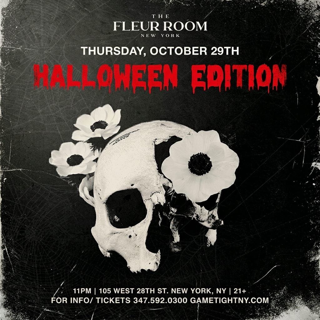 Fleur Room Pre Halloween Kickoff Thursday Party 2026 — event image