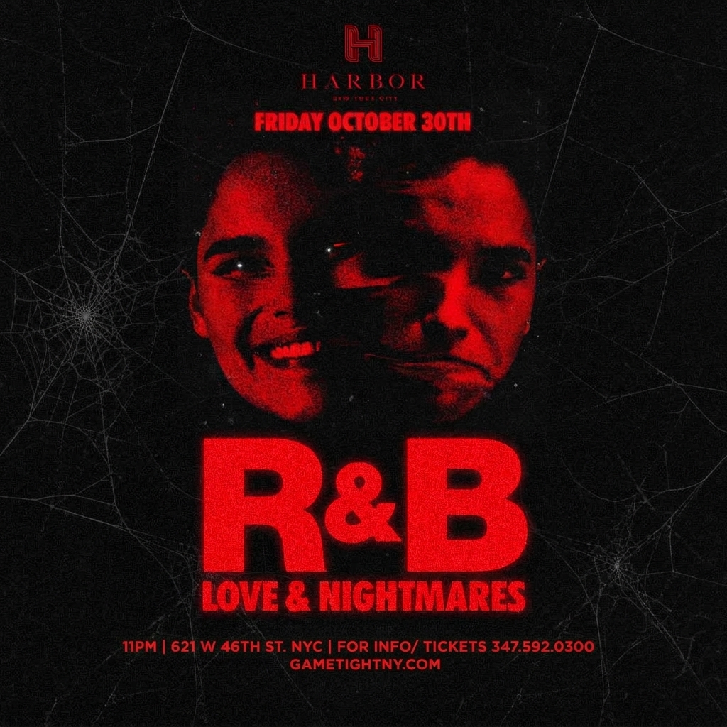 Harbor NY Friday RNB Love and Nightmare Halloween Party — event image