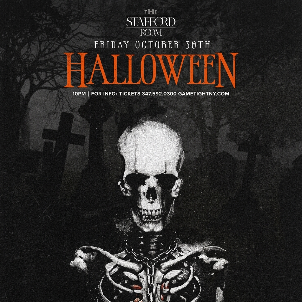 The Stafford Room Friday Night Halloween Party — event image